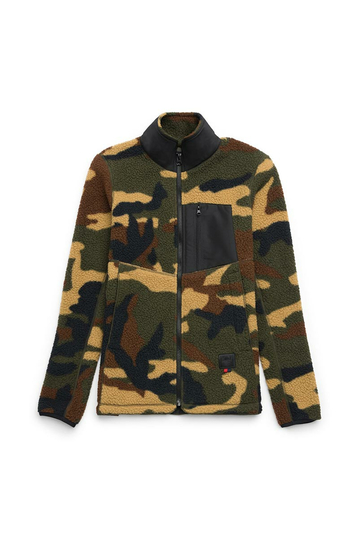 Herschel Supply Co. women's sherpa full zip jacket woodland camo