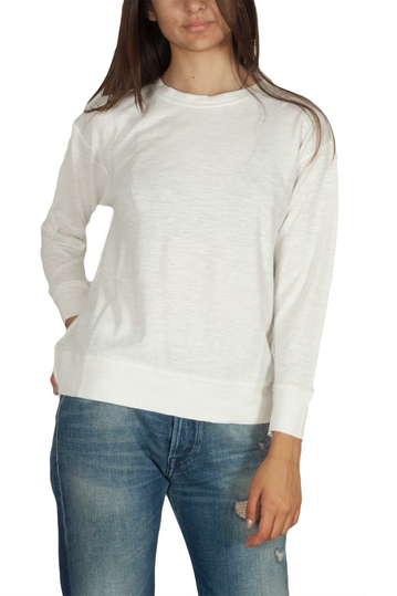 Thinking Mu hemp long sleeve tee off white