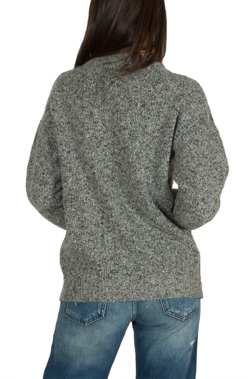 Thinking Mu Save the winter merino wool jumper grey melange
