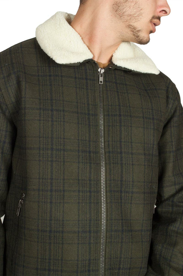 Minimum Dawkins μάλλινο μπουφάν λαδί