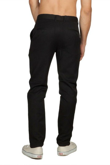 Minimum Ugge slim fit παντελόνι μαύρο