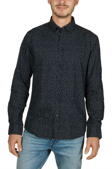 Minimum Walther long sleeve shirt navy