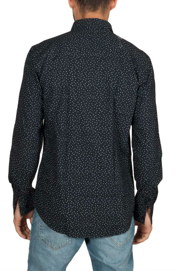 Minimum Walther μακρυμάνικο πουκάμισο navy