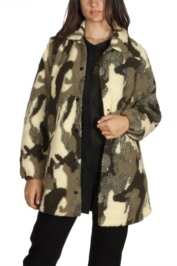Obey Covert women's sherpa jacket camo