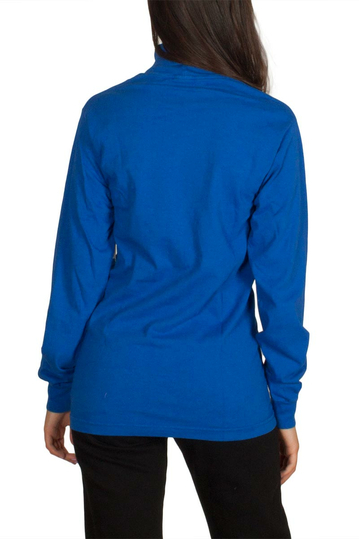 Obey Moody women's turtleneck top royal blue