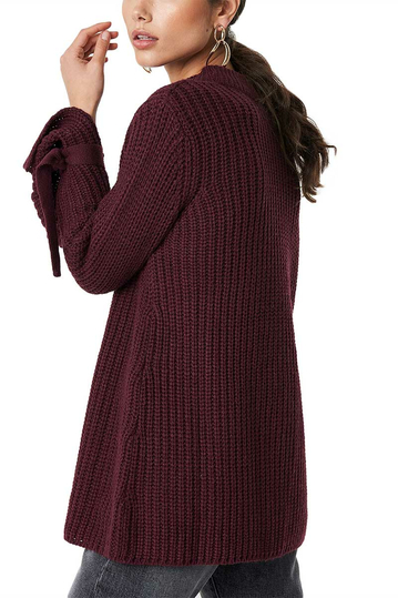 Rut and Circle Samira knot knit red wine