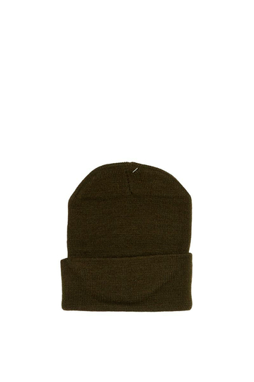 Men's turn up beanie khaki