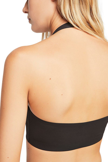 Free People Amper halter μπουστάκι μαύρο χωρίς ραφές