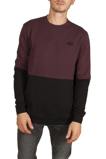 Globe Conquest men's color block sweatshirt wine