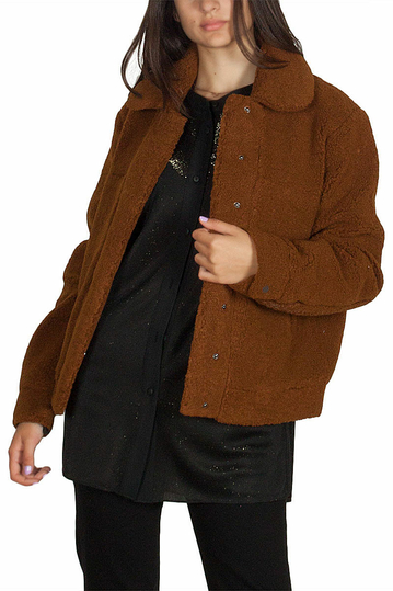 Minimum Vivien sherpa jacket light brown