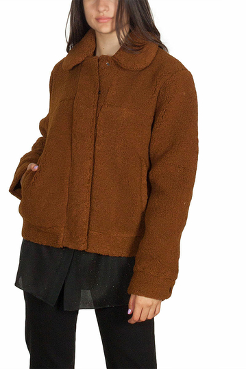 Minimum Vivien sherpa jacket light brown