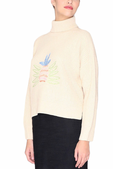 Pepaloves Pineapple turtleneck chunky jumper