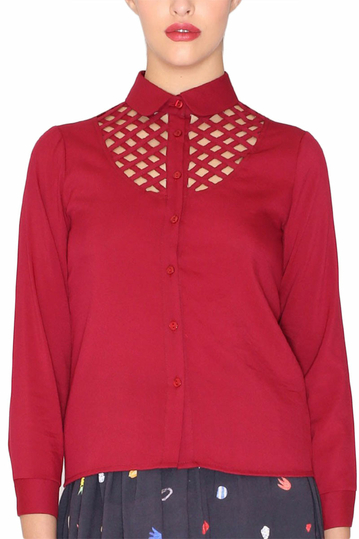 Pepaloves Serena shirt wine