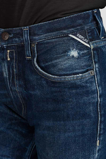 Replay cropped fit Alexys jeans dark denim