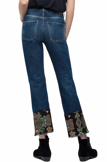 Replay cropped fit Alexys jeans dark denim