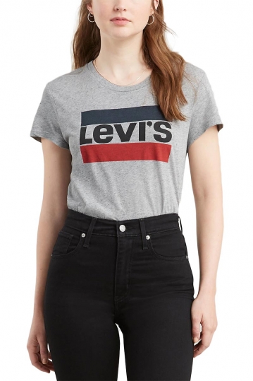 Women's LEVI'S® the perfect graphic t-shirt sportswear logo smokestack