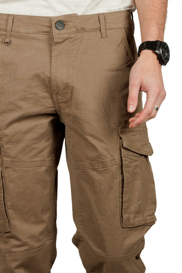 Gnious Rene cargo παντελόνι καφέ
