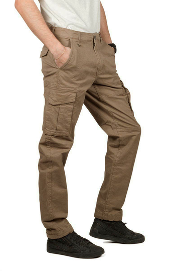 Gnious Rene cargo παντελόνι καφέ