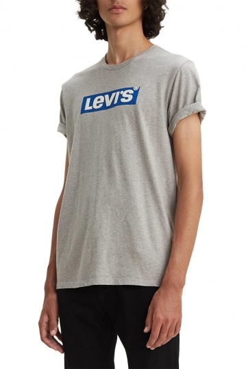 LEVI'S® graphic T-shirt set-in neck 2 boxtab midtone heather grey