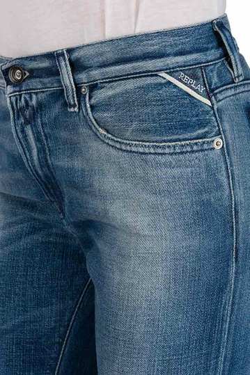 Replay cropped fit Carlida jeans medium dark