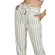 Rut & Circle Ofelia cropped pants white-black stripes