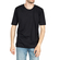 Emanuel Navaro t-shirt black with diagonal stitch detail