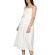 Rut and Circle button front strap dress white