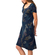 Skunkfunk Eneka Lyocell camo printed dress blue