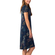 Skunkfunk Eneka Lyocell camo printed dress blue