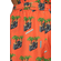 Migle + me radio print wrap dress orange