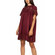 Minimum Flores eyelet mini dress wine