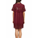 Minimum Flores eyelet mini dress wine