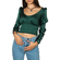 Free People Santiago crop blouse evergreen