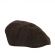 Wool flat cap in brown tweed