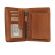 Hill Burry men's leather vertical wallet RFID brown
