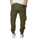 Multi pocket cargo pants army