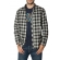 Men's flannel shirt black/grey check