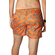 Swim trunk orange with zebra print