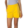 French terry women's shorts yellow