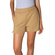French terry women's shorts beige