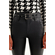 Q2 black faux leather pants with belt