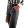 Q2 black faux leather pants with belt