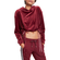 Urban Classics cropped velvet hoodie port