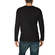 Bigbong long sleeve ribbed Henley tee black