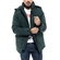 Biston puffer jacket with removable hood dark green