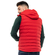 Biston men's gilet red with hood