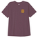 Obey Eagle & Badge Organic T-shirt beetroot