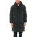 Biston men's long jacket with hood dark green