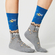 Besocks® BeMars organic cotton socks grey/blue