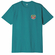 Obey Catch A Fire Organic T-shirt verdigris